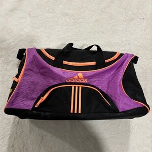Adidas Women's Purple and Black Sports Bag